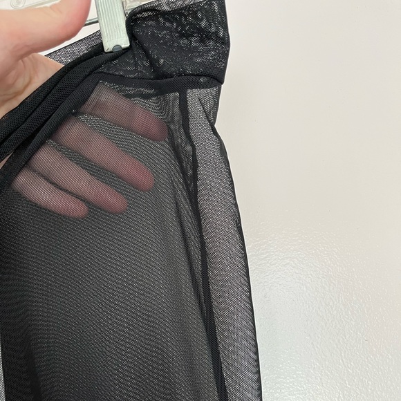 12th Tribe Black Sheer Pants Swimming Cover-Up - Picture 4 of 5